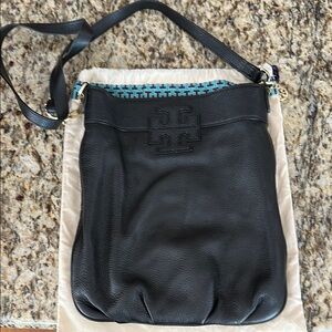 Black Leather Crossbody Bag